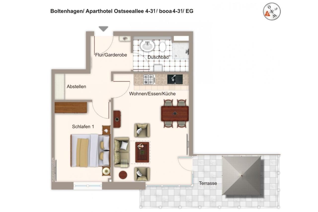 Aparthotel Ostseeallee Aparthotel Ostseeallee 4-31 Boltenhagen  Εξωτερικό φωτογραφία